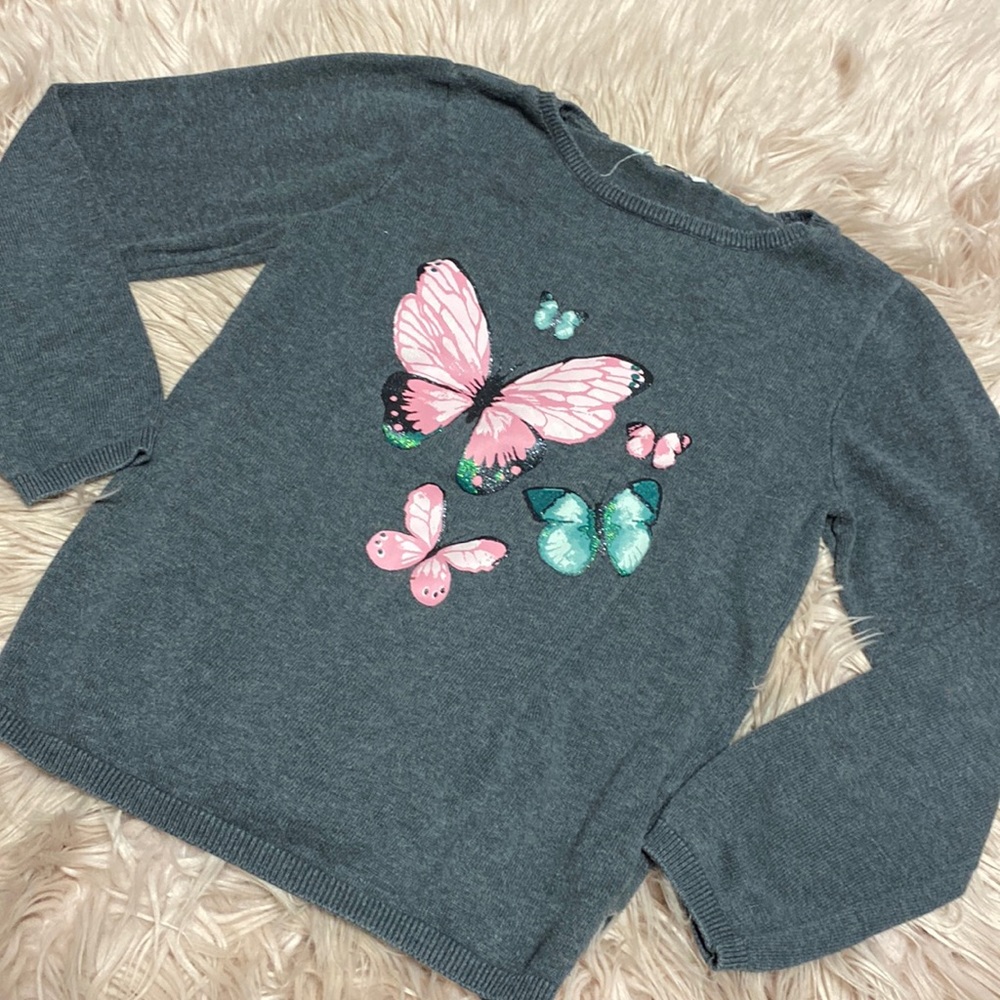 H&M Girls Butterfly sweater